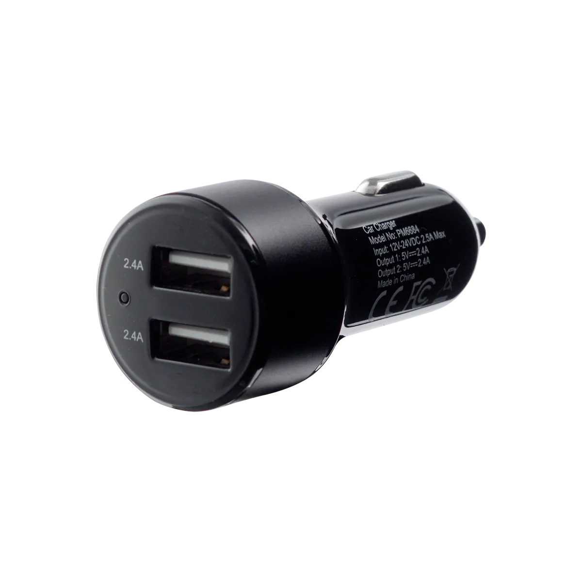Автомобильное зарядное устройство с двумя портами USB PM6684