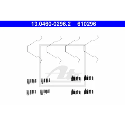 Ремкомплект задних тормозных колодок KIA Spectra/Shuma/Clarus/Carens ATE 13.0460-0296.2