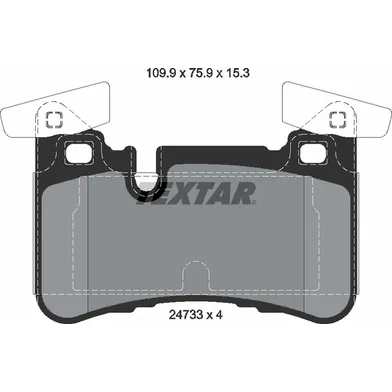 Колодки тормозные задние MERCEDES-BENZ TEXTAR 2473301