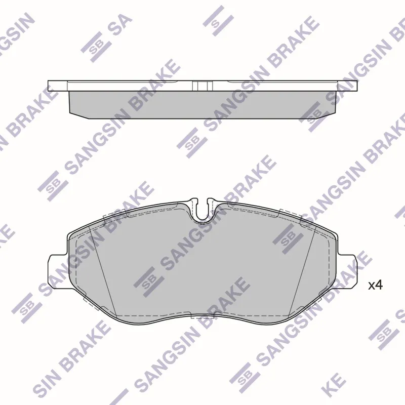 Колодки тормозные дисковые SANGSIN BRAKE SP4410