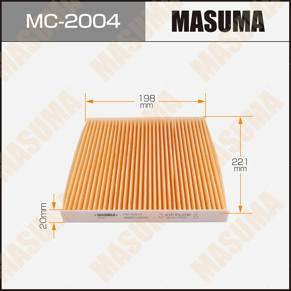 Фильтр салона TOYOTA AVENSIS, COROLLA 01 MASUMA MC2004