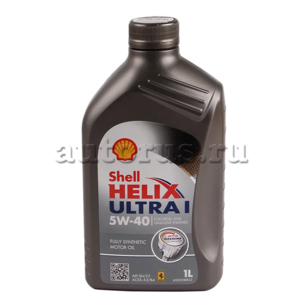 Масло моторное SHELL Helix Ultra L 5W-40 синтетическое 1 л 550047366