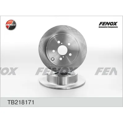 Диск тормозной TOYOTA AVENSIS, 1.8-2.0D, 03- 280105 задний FENOX TB218171