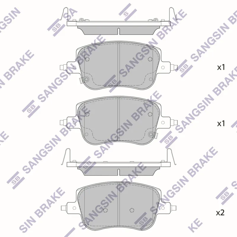 Колодки передние HAVAL JOLION 4WD SANGSIN BRAKE SP4119