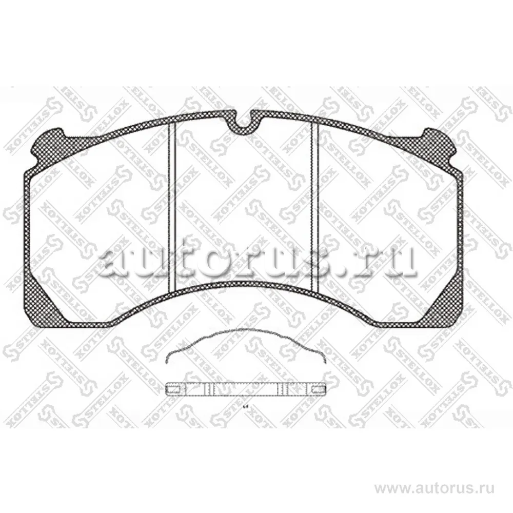 Колодки дисковые с пластинами,29124 ROR STELLOX 85-01422-SX