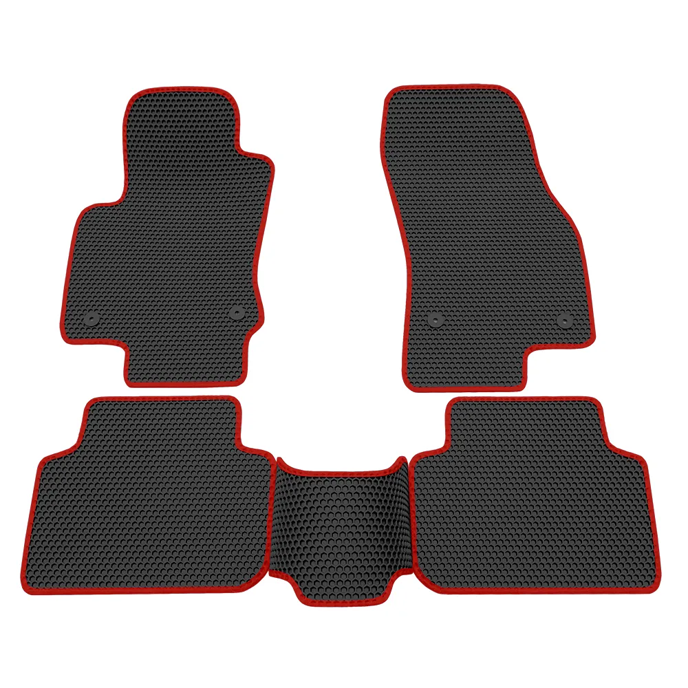 Коврики в салон EVA Соты VW Tiguan (17-Н.В.) Красный кант Rezkon 9135025204