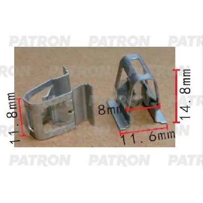 Зажим металлический Audi,Seat,Skoda,Volkswagen применяемость: внутренн PATRON P371469