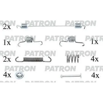 Комплект монтажный тормозных колодок барабанных RENAULT: CLIO II 98-, CLIO II ФУРГОН 98 PATRON PSRK0094