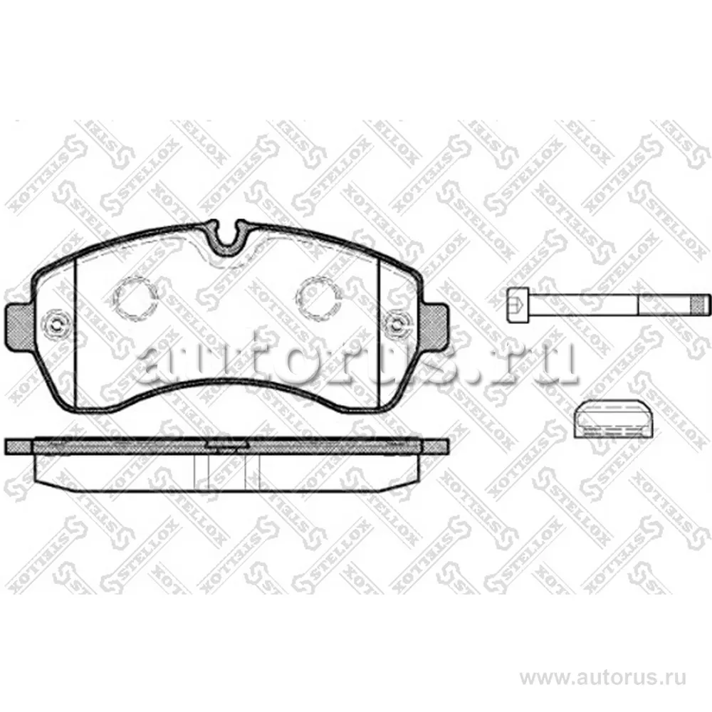 Колодки дисковые п. MB Sprinter 509CDi- STELLOX 1254000L_SX