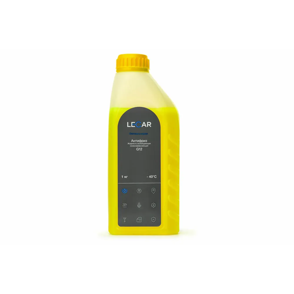 Антифриз LECAR G12 G12 готовый -40C желтый 1 л LECAR000051210