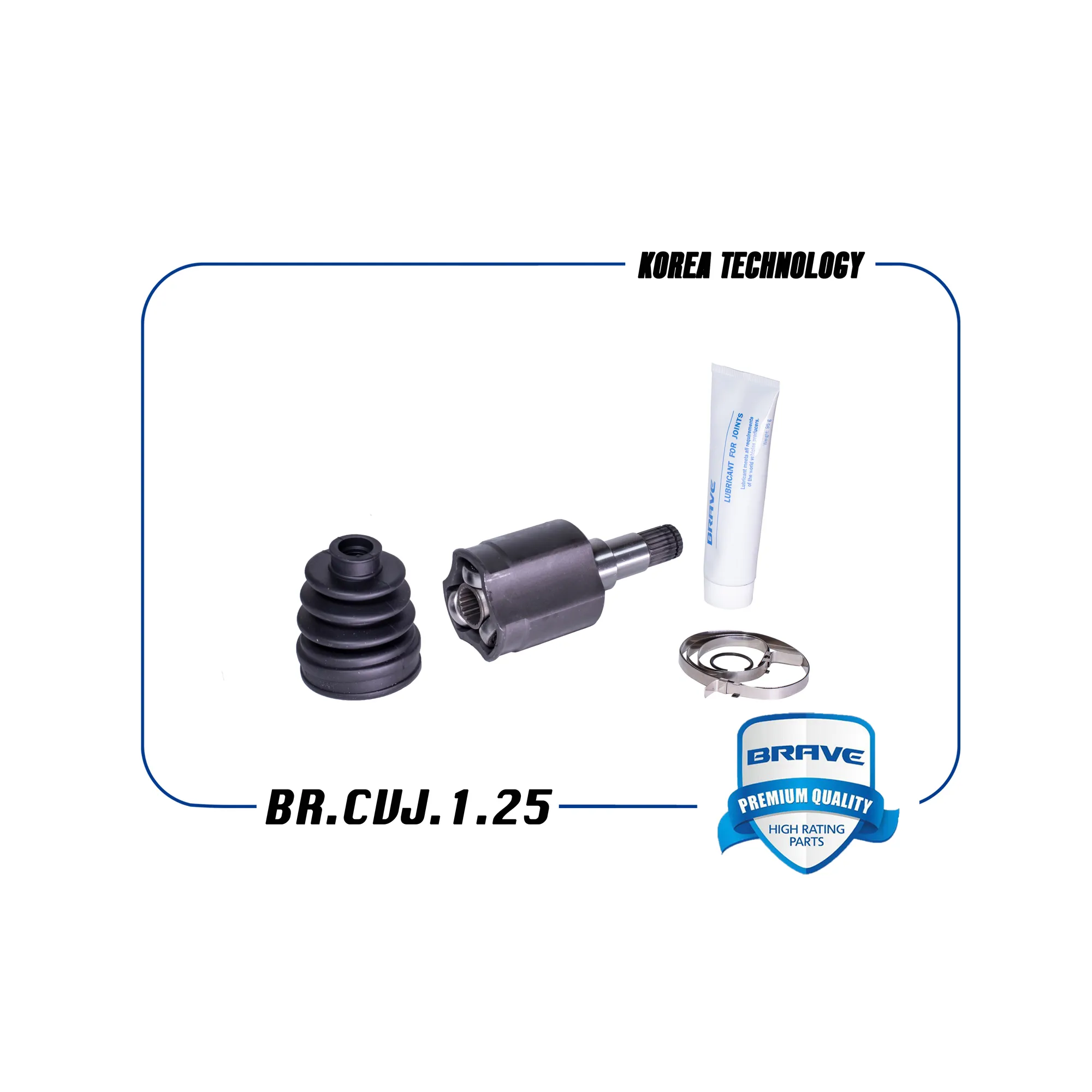 Шрус внутренний 94760586 BR.CVJ.1.25 левый МКПП CHEVROLET Aveo T300, Cobalt 22х35х22 BRAVE BRCVJ125