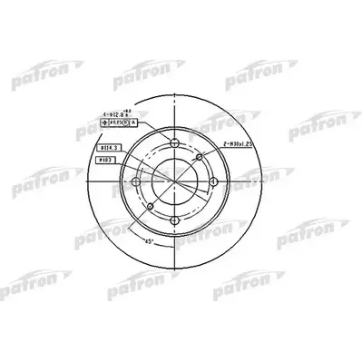 Диск тормозной передний INFINITI: G20 90-97, NISSAN: ALMERA II 00-, PATRON PBD2591
