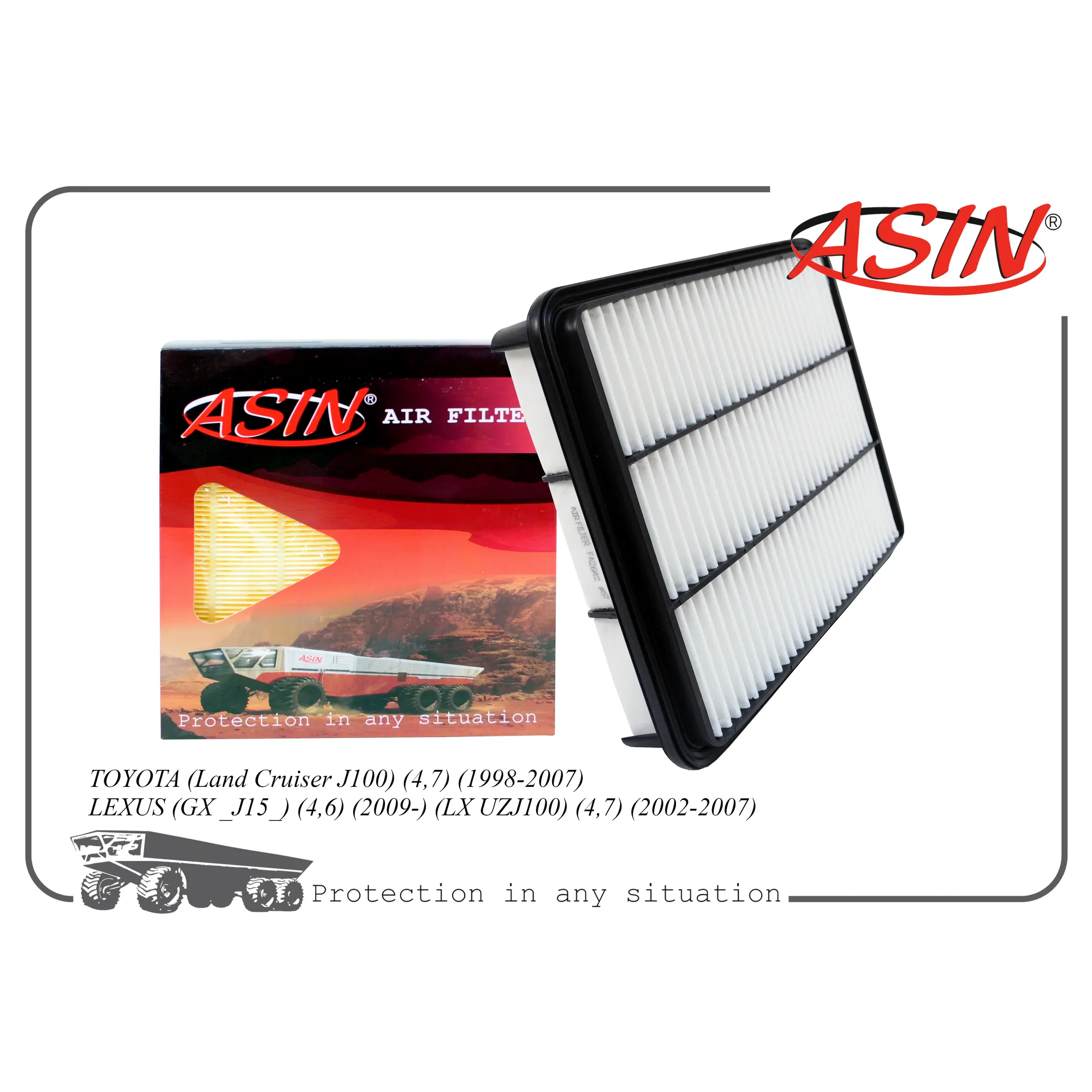 Фильтр воздушный 17801-50040/ASIN.FA2642 ASIN ASIN ASINFA2642