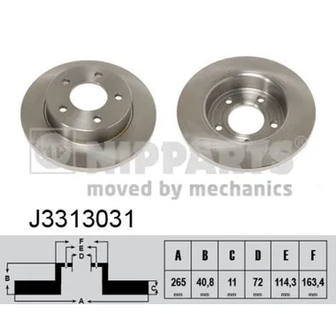 Диск тормозной NIPPARTS J3313031