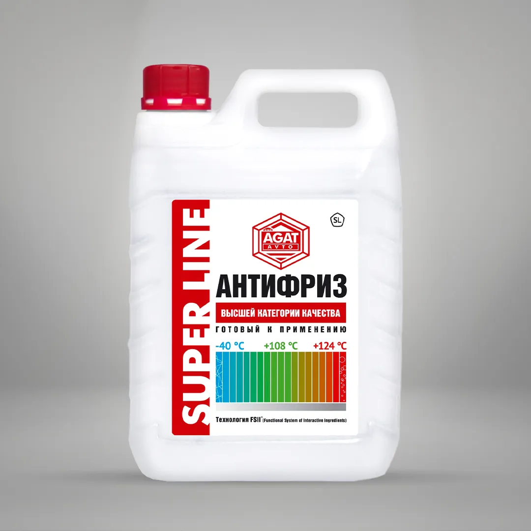 Антифриз SUPER LINE А40 красный (канистра) 5 кг. SL1006