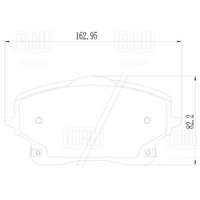 Колодки торм. для а/м Geely Monjaro (20-) диск. перед. (PF 2528) TRIALLI PF 2528
