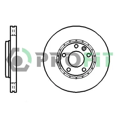Диск тормозной OPEL VIVARO 01- RENAULT TRAFIC 01- NISSAN PRIMASTAR 03- FRONT PROFIT 5010-1204-1