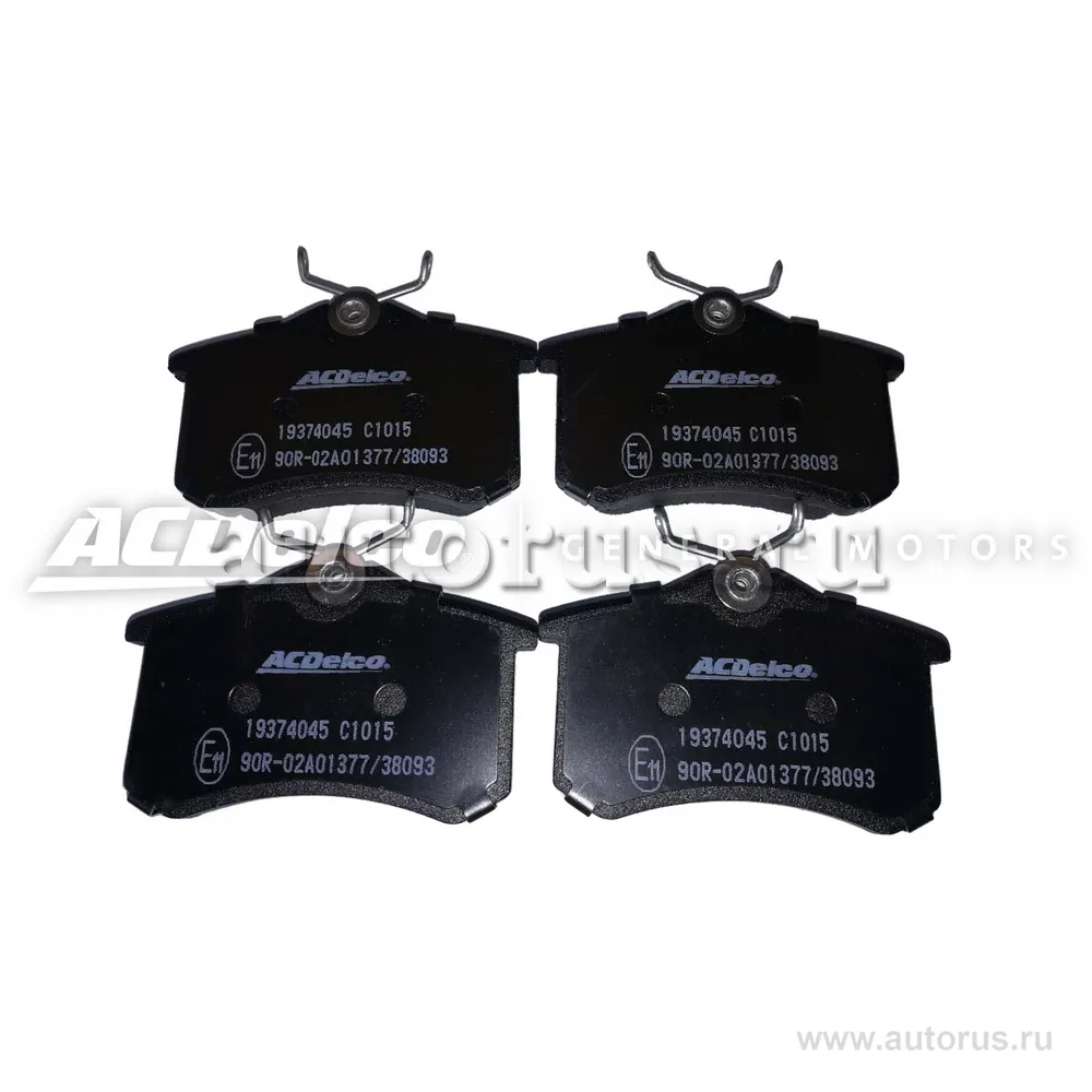 Колодки задние ACDelco 19374045