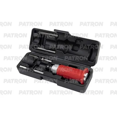 Отвертка ударная с набором бит, 8 пр. PATRON P-5064E