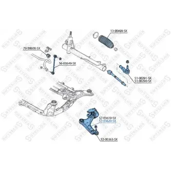 Рычаг правый Land Rover Freelander 3.2 06> STELLOX 57-03620-SX