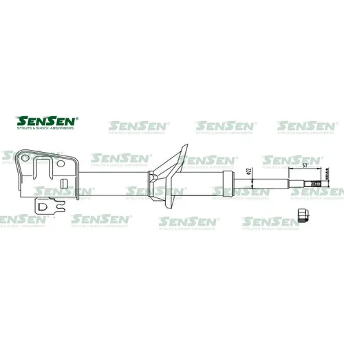 Аморт. зад. прав. газ Landrover Freelander SENSEN 42141644