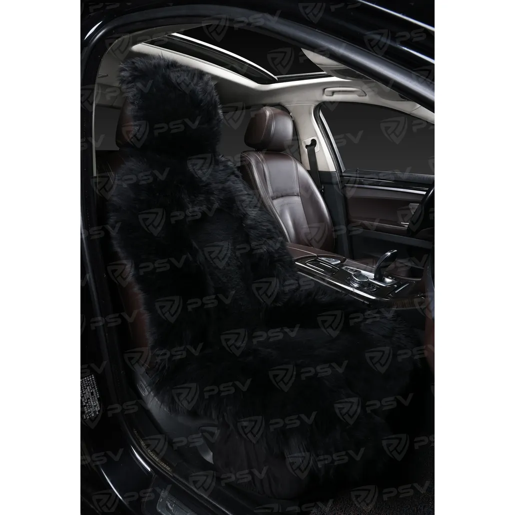 Накидка из натурального меха/накидка из натуральной овчины PSV Jolly Premium Parts 140x50 черный 1шт PSV 119732