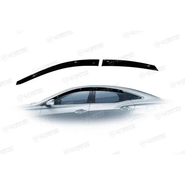Дефлектора на окна Hyundai Grandeur V Sd 2011 деф.окон Cobra Tuning H23311