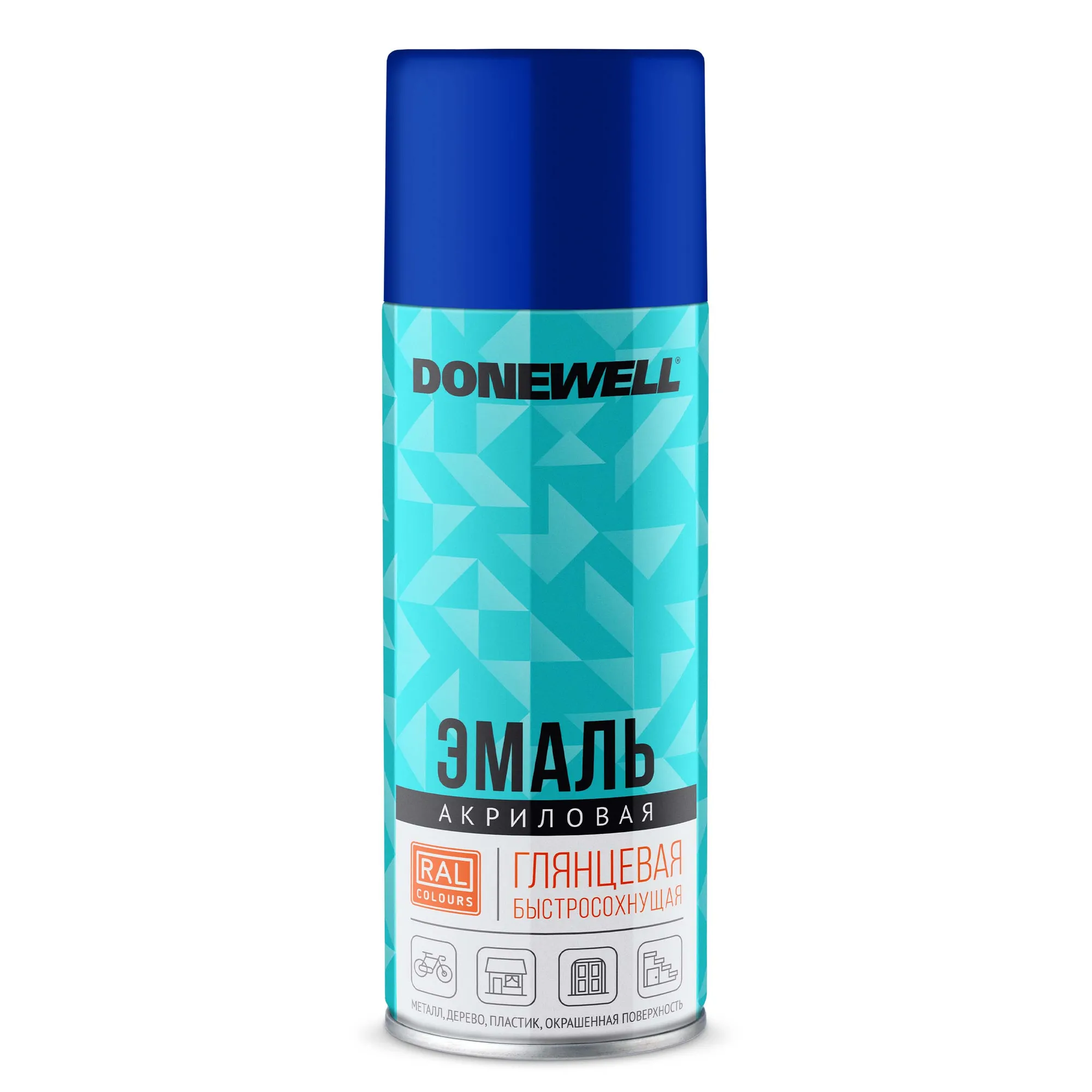 Эмаль универсальная акриловая RAL 5005 синяя глянцевая 520 мл DONEWELL DWA5005