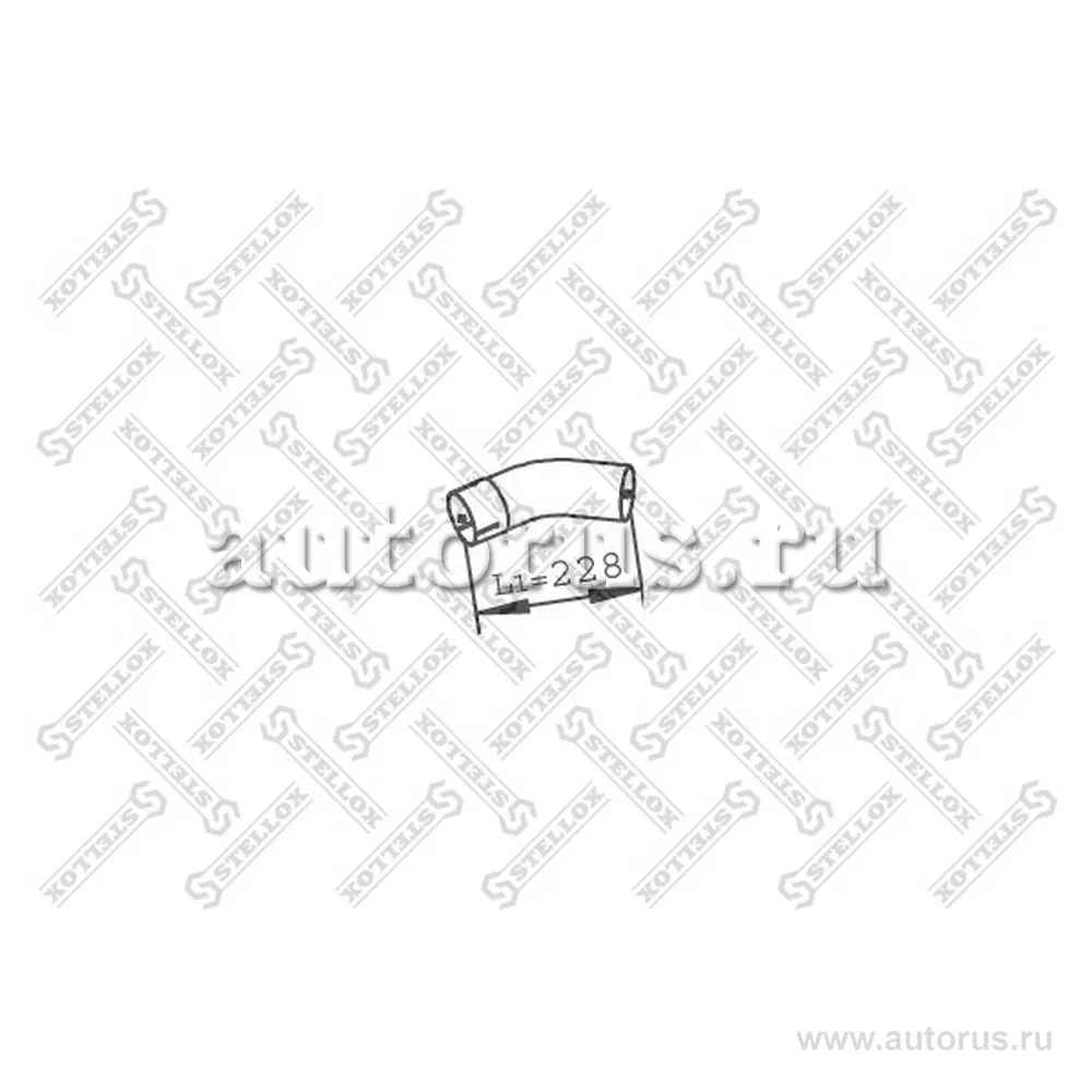 Труба глушителя выxлопная 1-изг IVECO STELLOX 8203807_SX