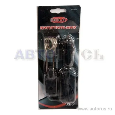 Кипятильник автомобильный компактный 100Вт 12В BOLK BK02040