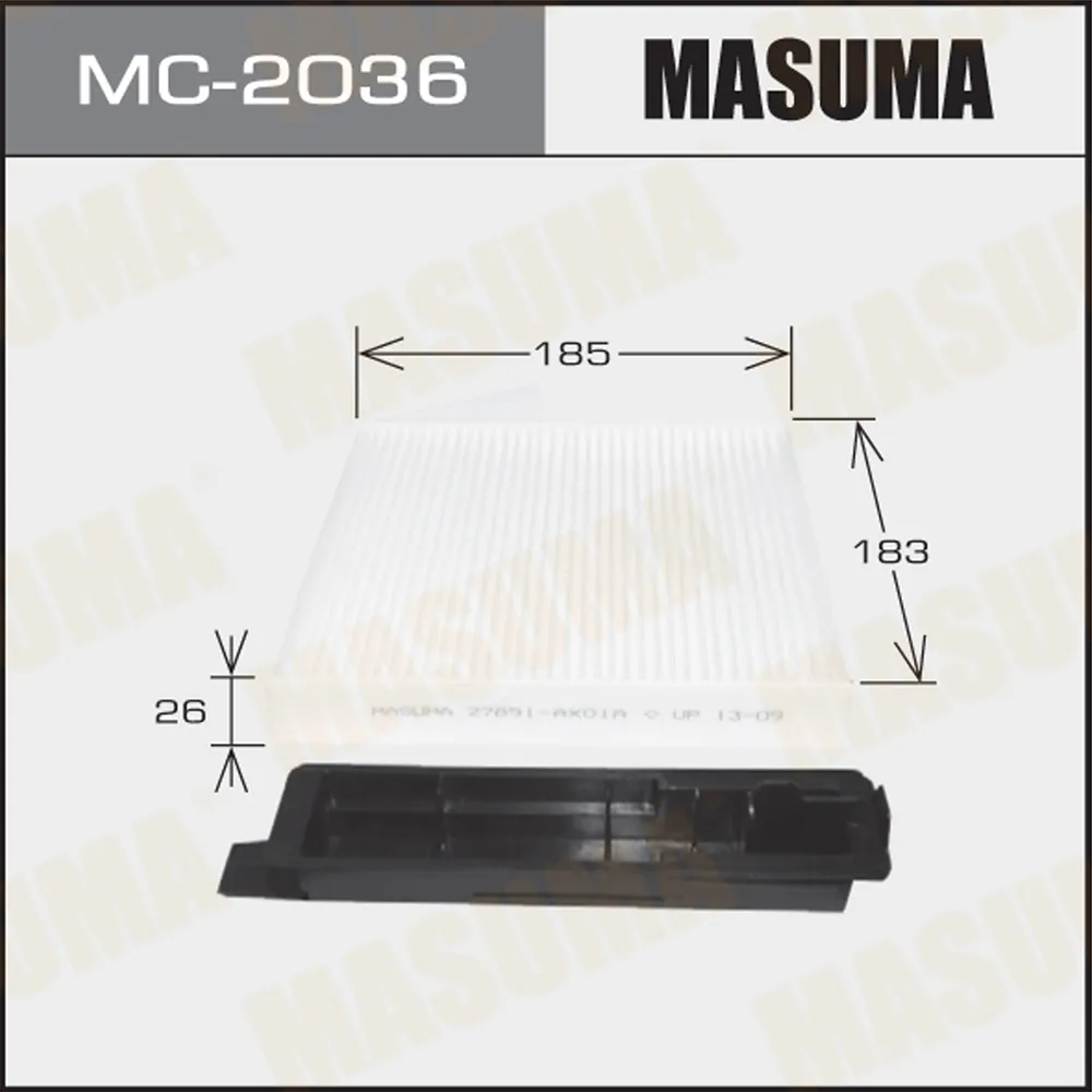Фильтр салонный RENAULT DUSTER I MASUMA MC-2036