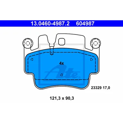Колодки торм.пер. Porsche 911