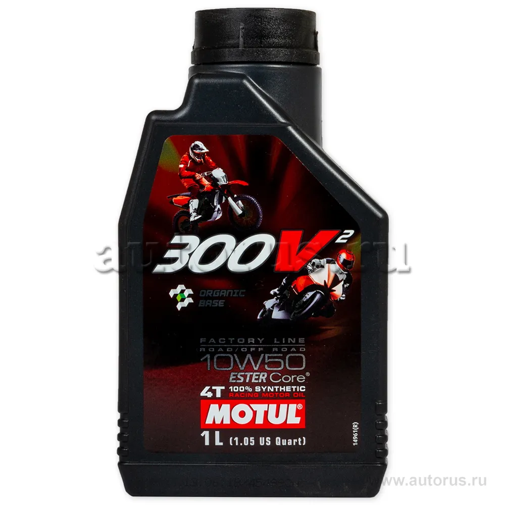 Масло моторное 4T Motul 300V² 4T Factory Line 10W50 1 л 108586