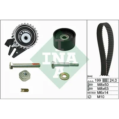 Ремкомплект ГРМ FIAT/GM/OPEL/SAAB mot.1,9CDTI/2,0CDTI INA 530 0562 10