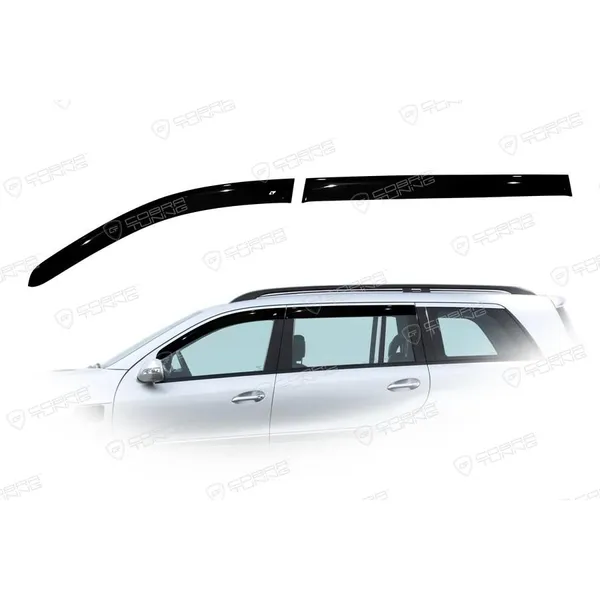 Дефлектора на окна Mercedes Benz GL-class (X164) 2006-2012EuroStandard деф.окон Cobra Tuning ME32306