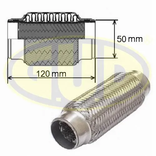 Гофра глушителя усиленная 50x120 G.U.D GFP350120HD