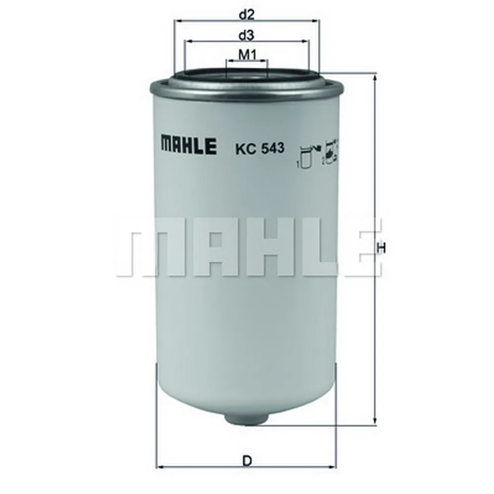 Фильтр топливный DAF LF45 KNECHT/MAHLE KC 543