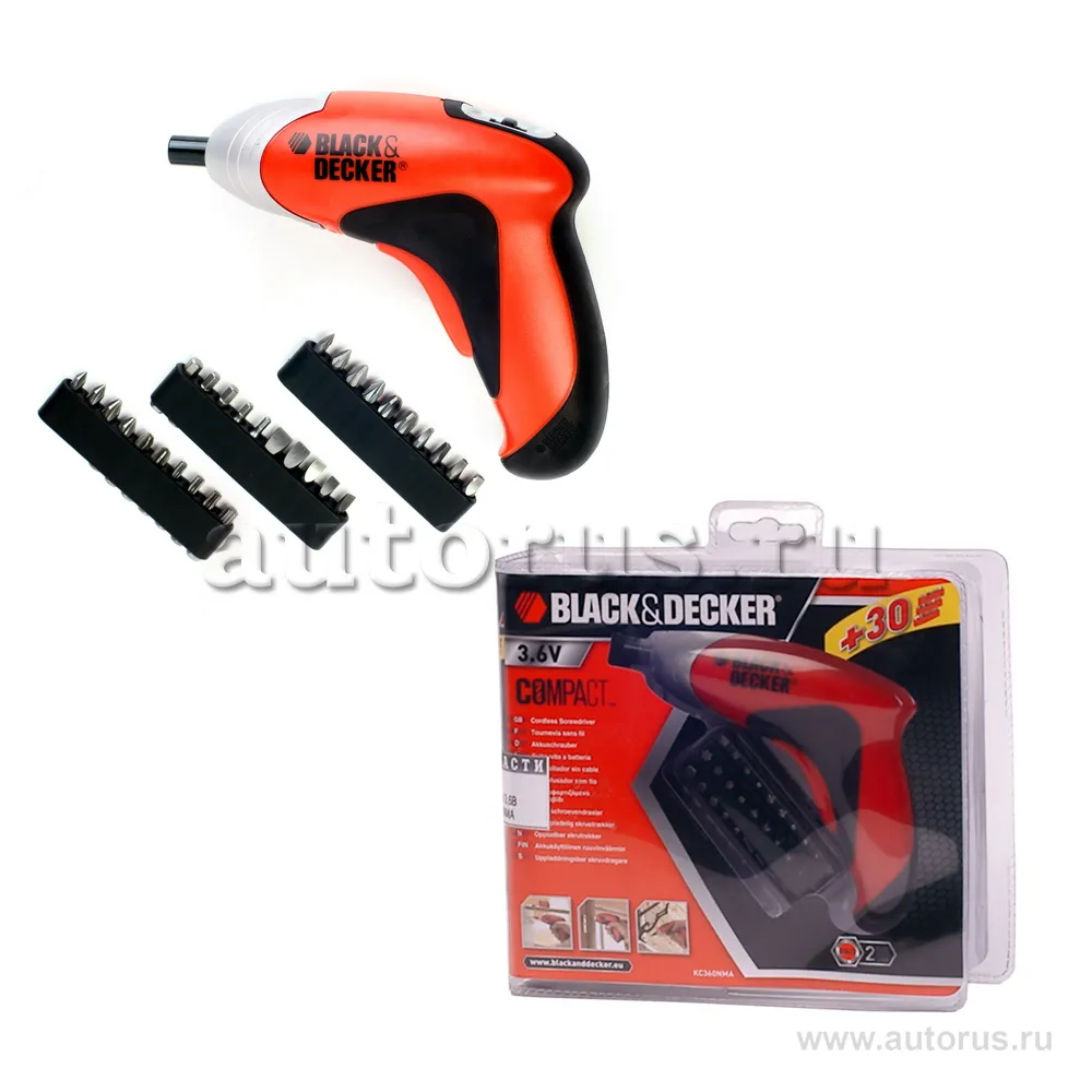 Отвертка аккумуляторная 3,6В BLACK&DECKER KC360NMA