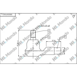 Наконечник рулевой тяги KIA RIO (DC) MANDO DSA020509
