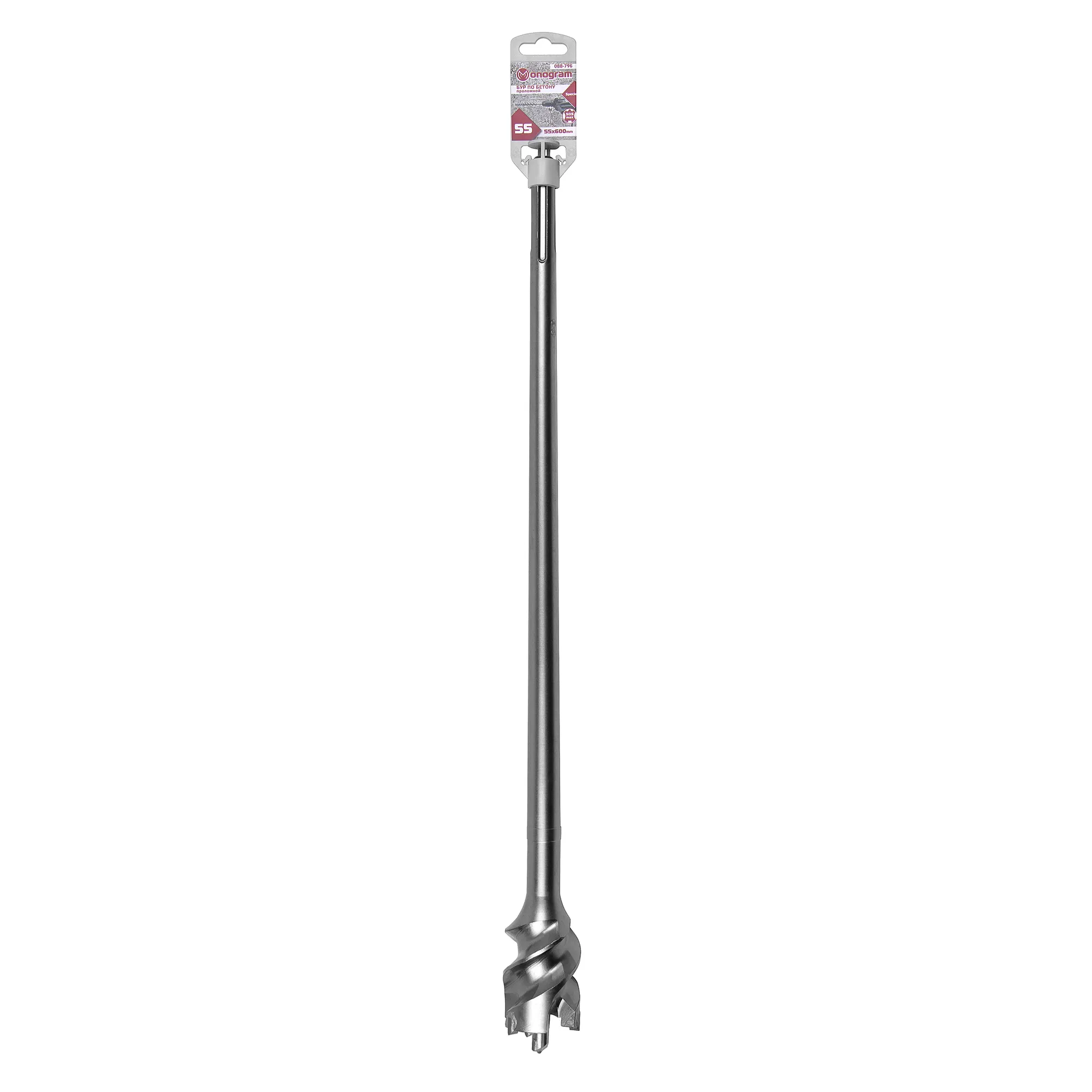 Бур проломной по бетону MONOGRAM Special SDS-max 55x460/600 мм Monogram 088-796