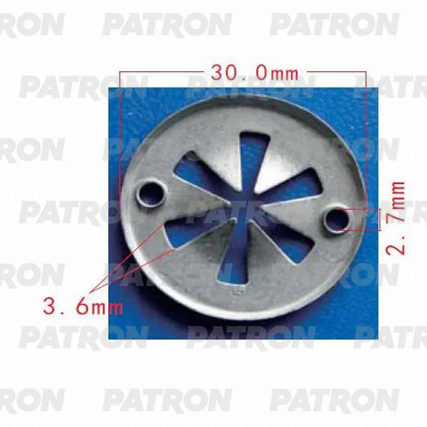 Шайба металлическая Audi,Ford,Seat,Skoda,Volkswagen применяемость: бры PATRON P37-0187