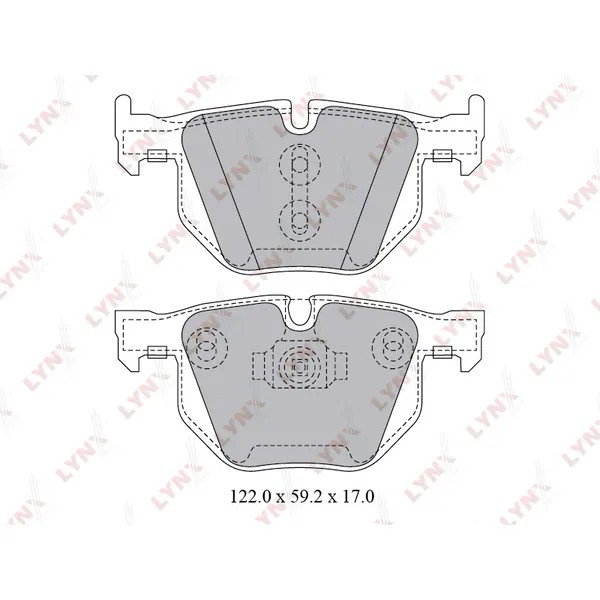 Колодки тормозные LYNXauto BD-1428
