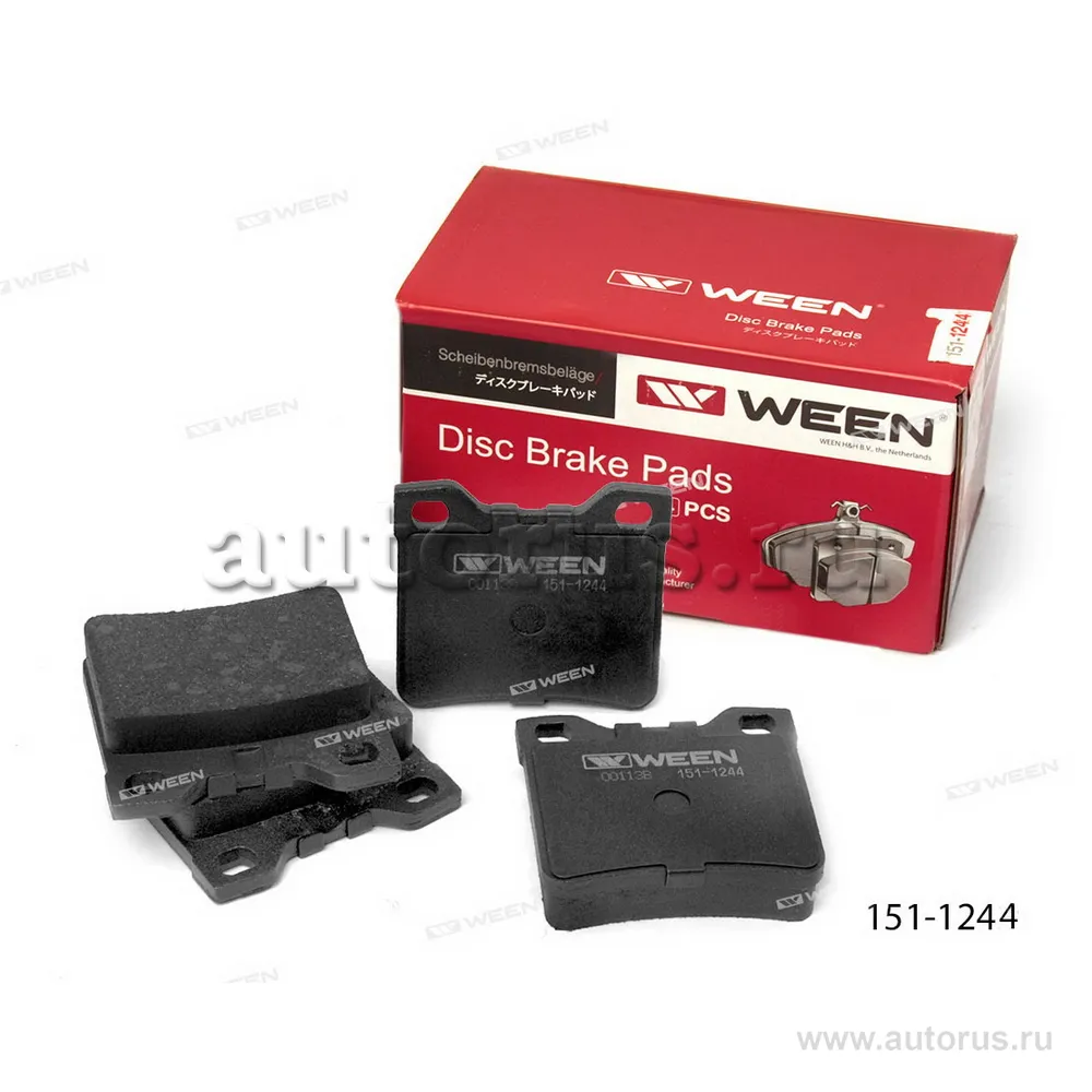Тормозные колодки дисковые задние PEUGEOT 406, 605 WEEN 151-1244