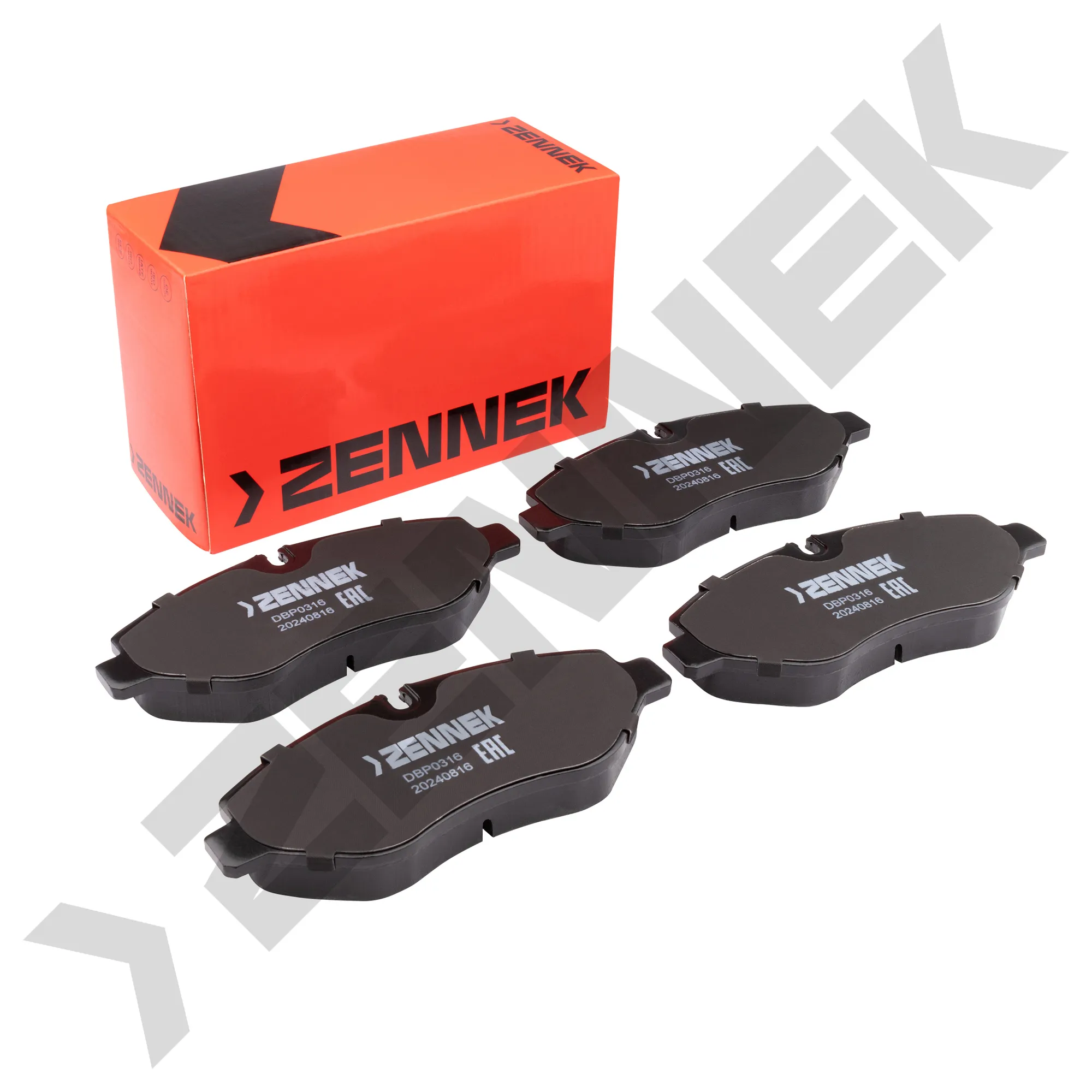 Колодки тормозные дисковые передние IVECO DAILY 06-, ZENNEK DBP0316
