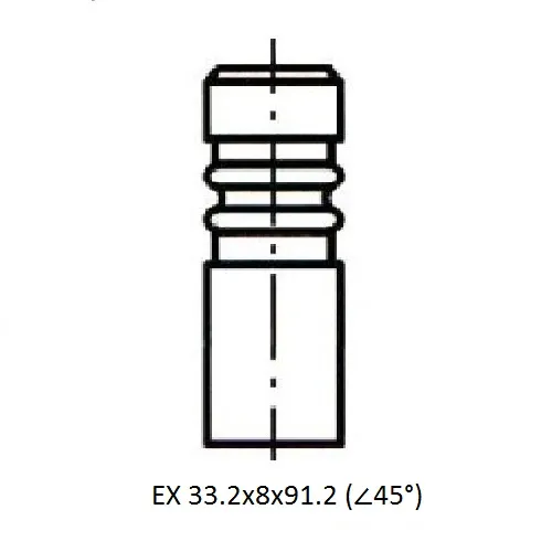 КЛАПАН ДВС AUDI 100, 200, 80, 90, CABRIOLET, COUPE/ VW CADDY (JH,JN,DZ,SD,KV,KZ,NF,NG) 83-96 ZIKMAR Z17506R