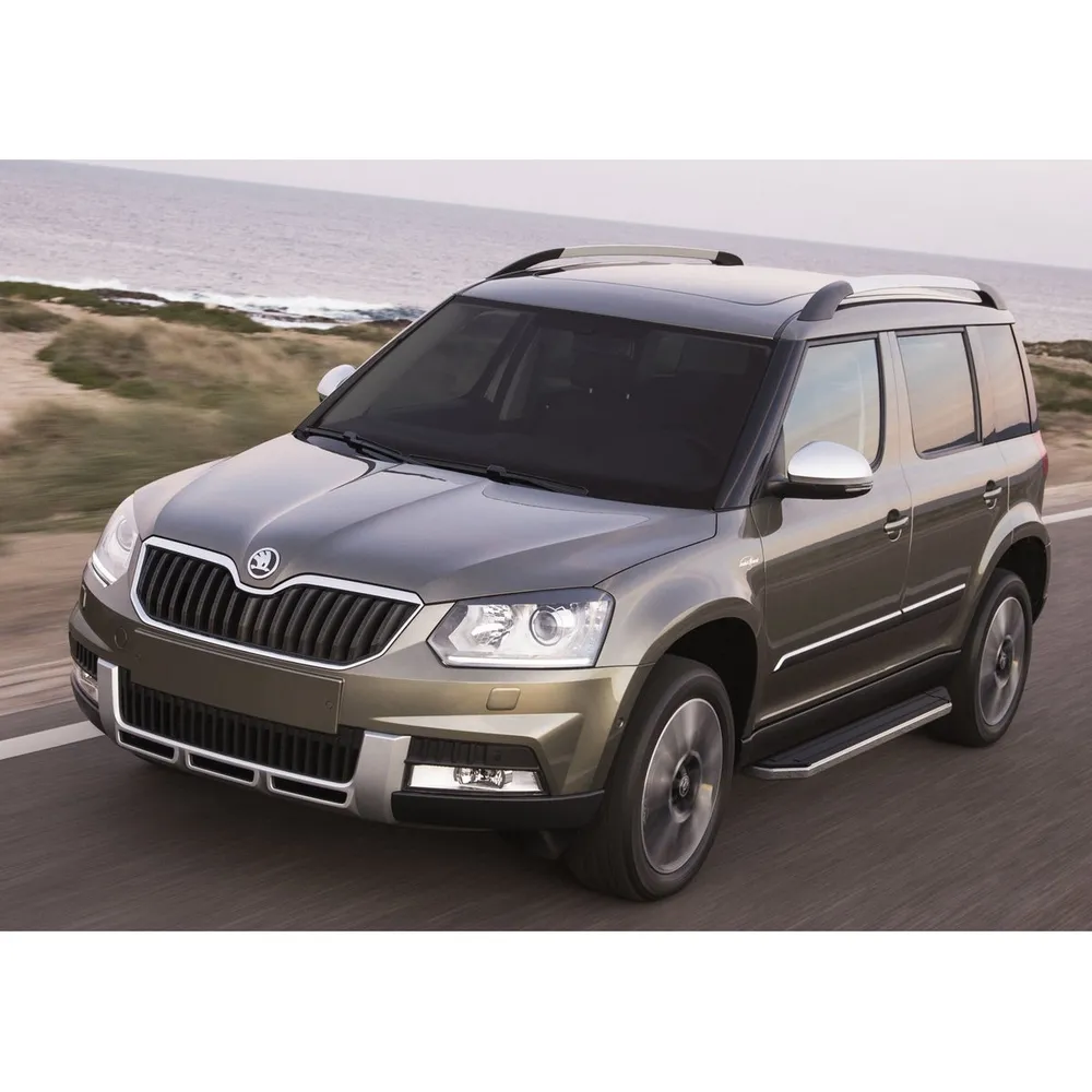 Порог-площадка Premium A173ALP + комплект крепежа, RIVAL, Skoda Yeti 2009-2014- Skoda Yeti A173ALP.5101.1
