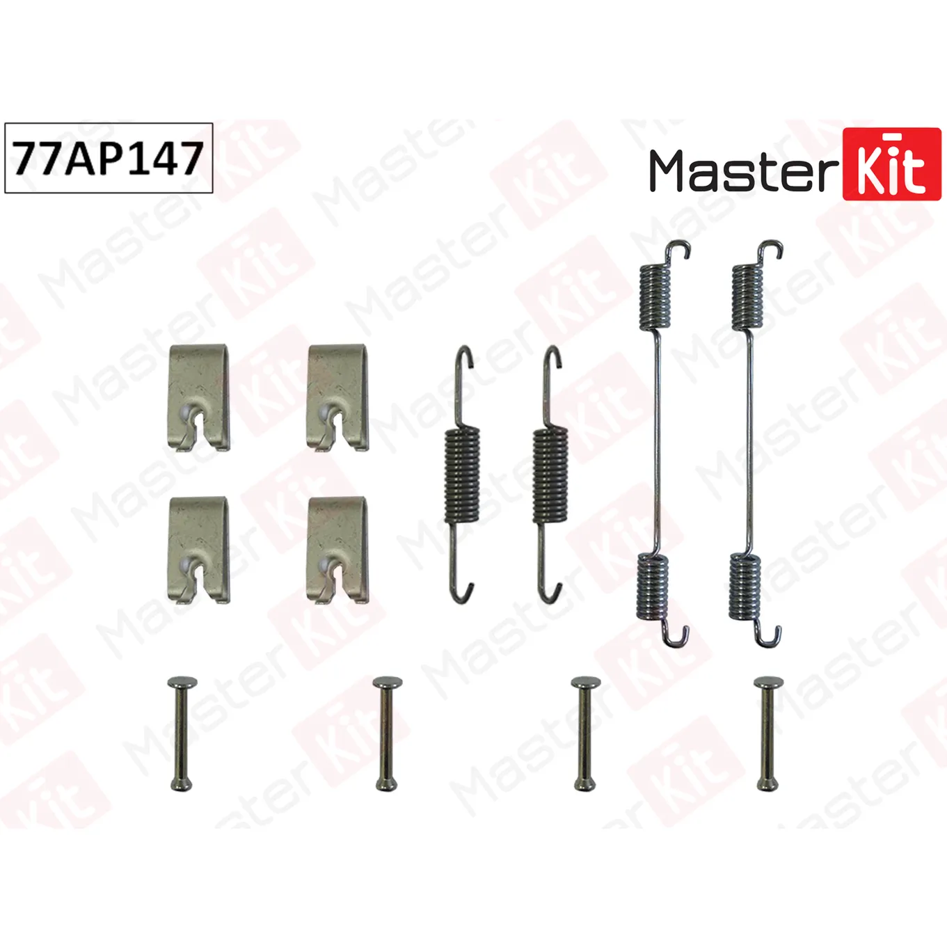 Комплект установочный барабанных колодок Fiat DOBLO (223_) 2000 - MASTERKIT 77AP147