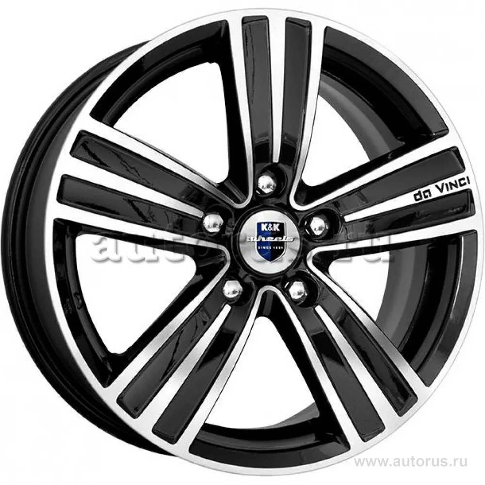 Диск литой R17 7.5J 5x114.3/66.1 ET35 КИК да Винчи алмаз мэт 11534