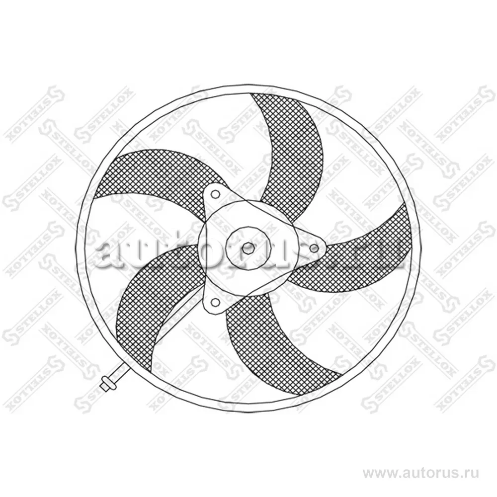 Вентилятор охлаждения Volkswagen Lupo, Polo (с 1995) STELLOX 2999256_SX