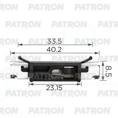 Клипса пластмассовая клипса лобового стекла! (пл)\ BMW E60/X3/F25/E70/E PATRON P37-3885